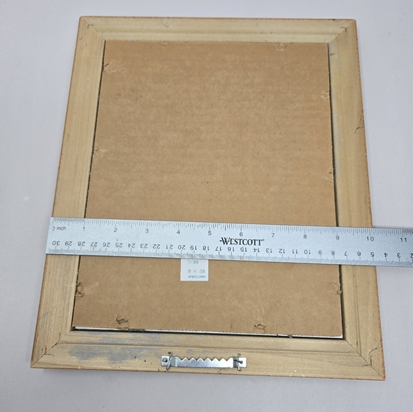 Bourdo Native American Snow Woman Of The Forest Deer  Matte & Framed Blues White - Picture 7 of 10